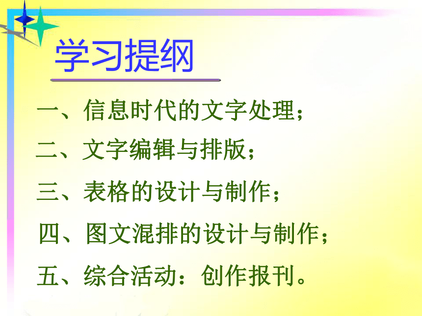 冀教版七年級全冊信息技術(shù) 10.圖文處理 — 圖文設(shè)計(jì)制作全攻略