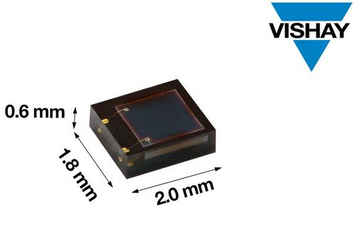 Vishay推出超小型高集成度可見(jiàn)光敏感度增強(qiáng)型高速PIN光電二極管，引領(lǐng)光電器件新潮流